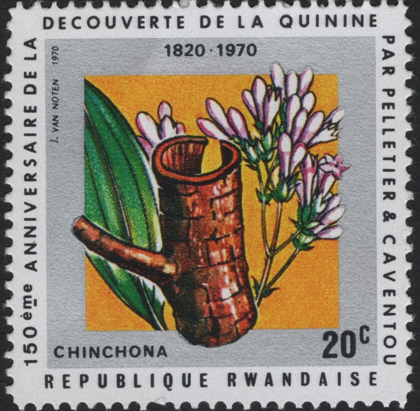 SCG7808 - Rwanda 1970 – 150th Anniversary of the Discovery of Quinine