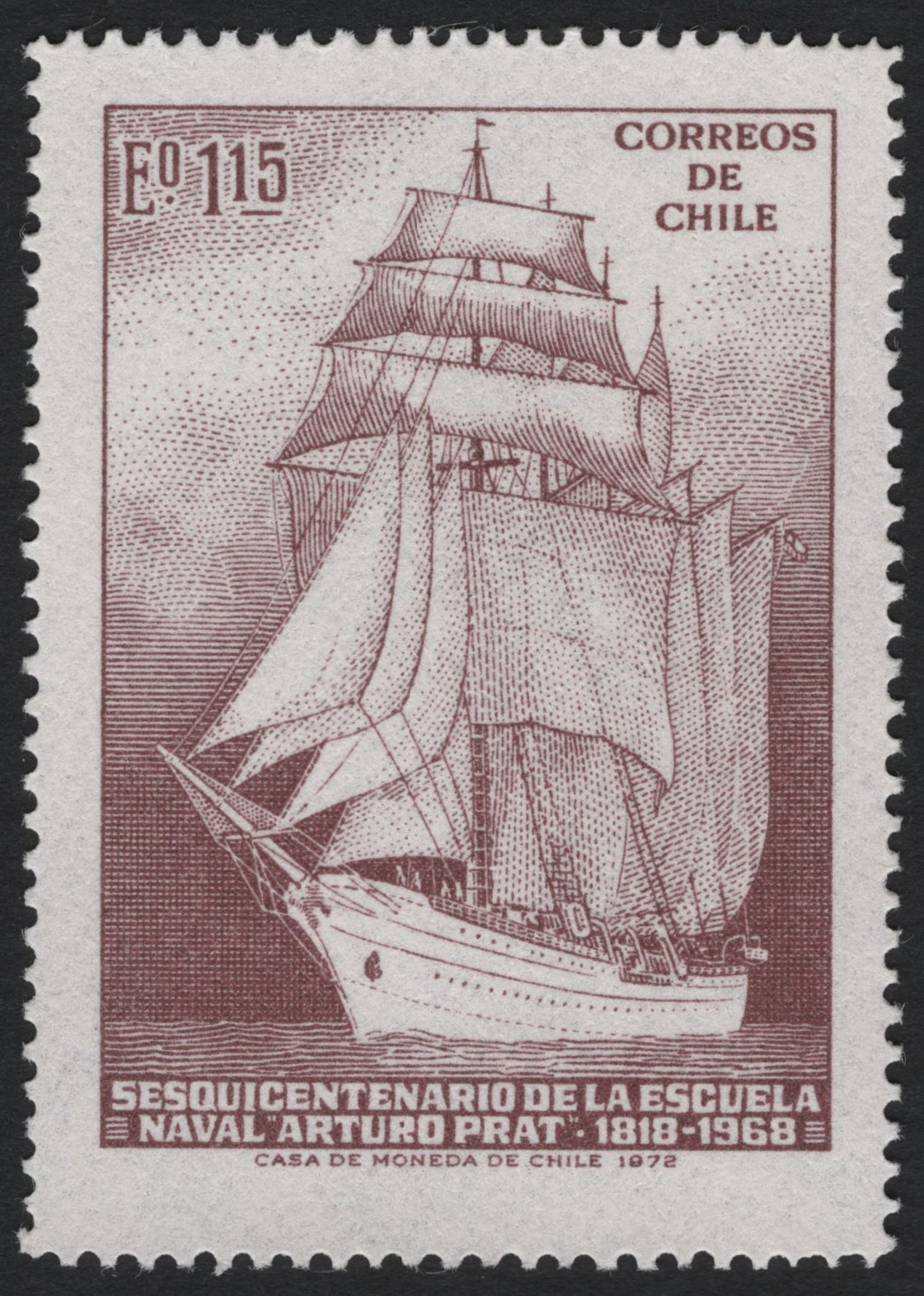 SCG7809 - Chile 1972 – Sesquicentennial of the Naval School "Arturo Prat"