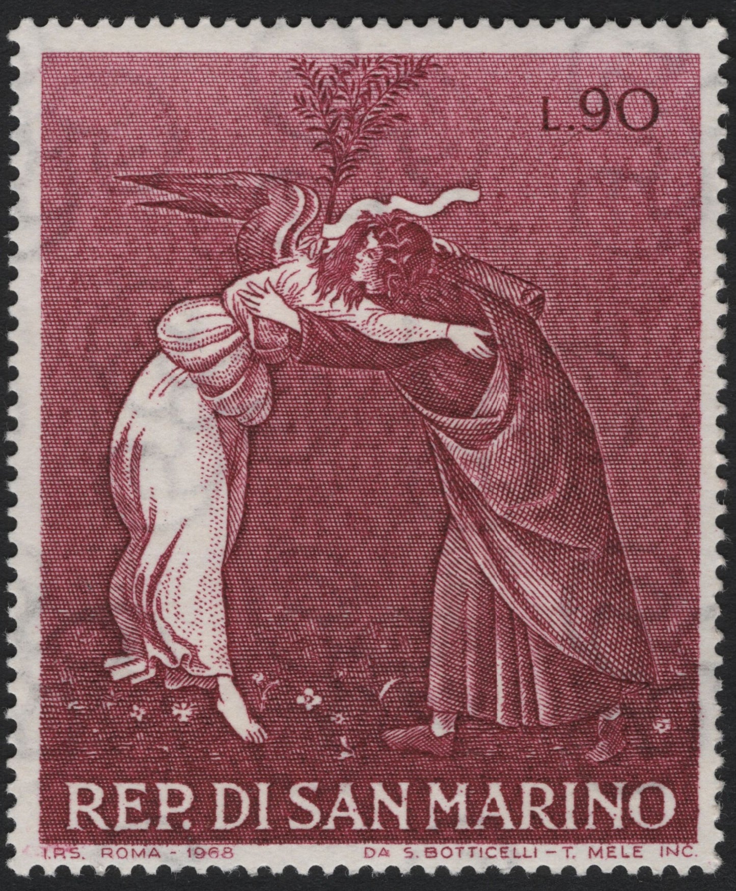 SCG7814 - San Marino 1968 – “The Reunion of Nastagio and the Ghost” (After Botticelli)