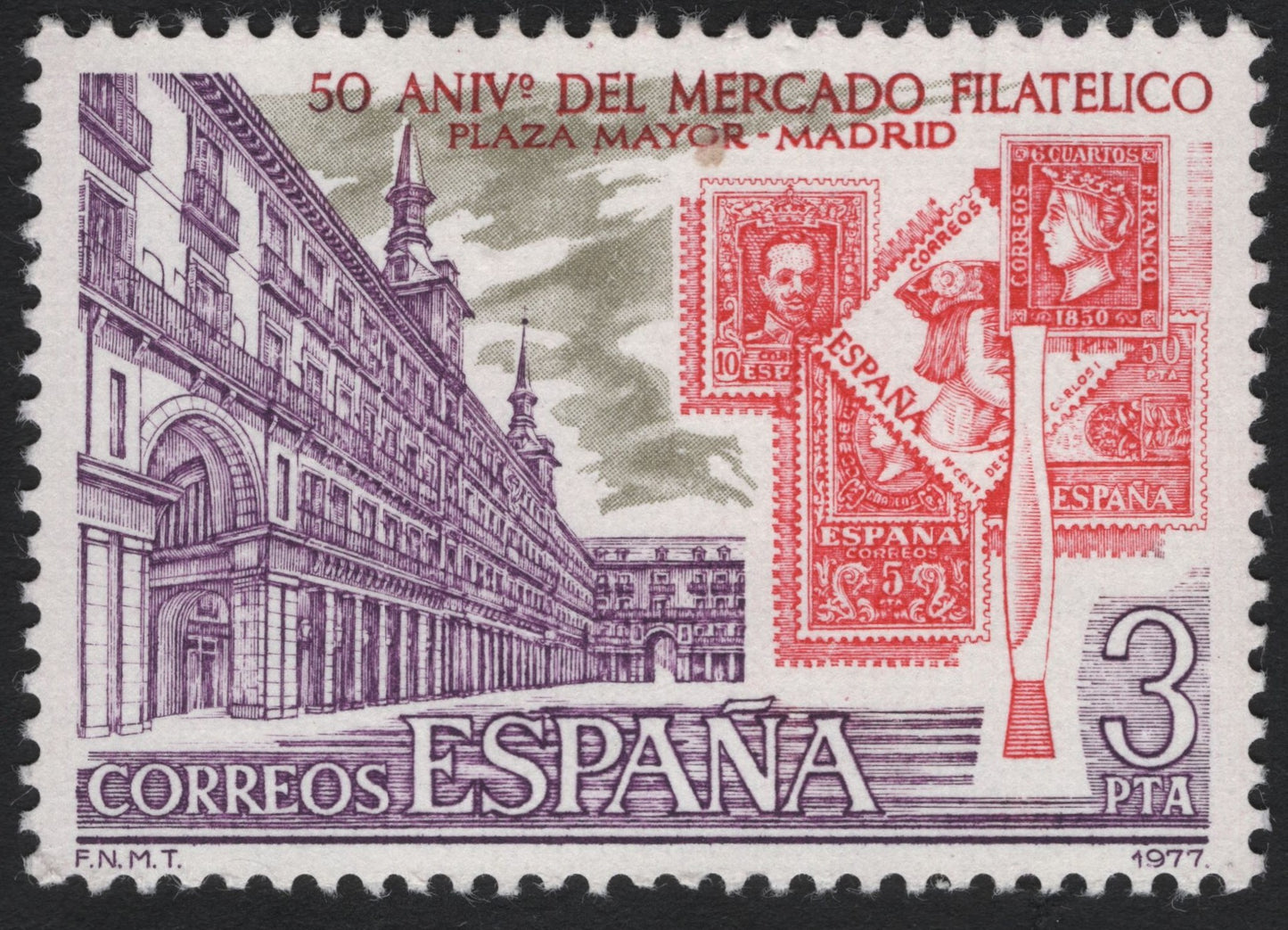 SCG7824 - Spain 1977 – 50th Anniversary of the Madrid Philatelic Market