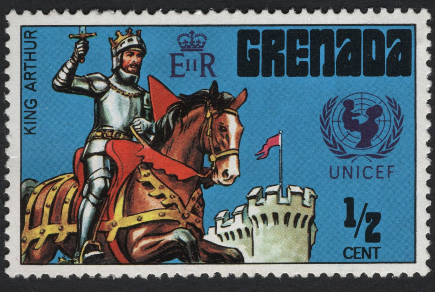 SCG7819 - Grenada ½ Cent “King Arthur” UNICEF Commemorative (c. 1970s)