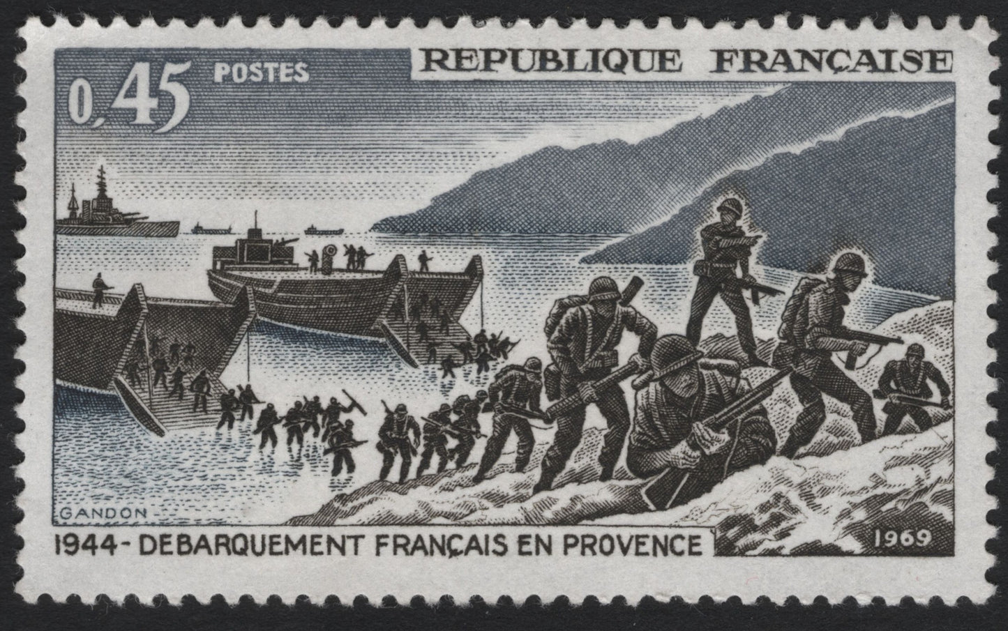 SCG7821 - France 1969 – 25th Anniversary of the Provence Landings