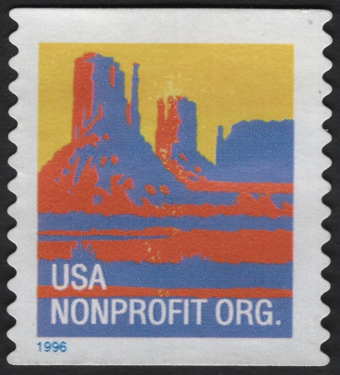 SCG7844 - USA 1996 Monument Valley Nonprofit Organization Stamp