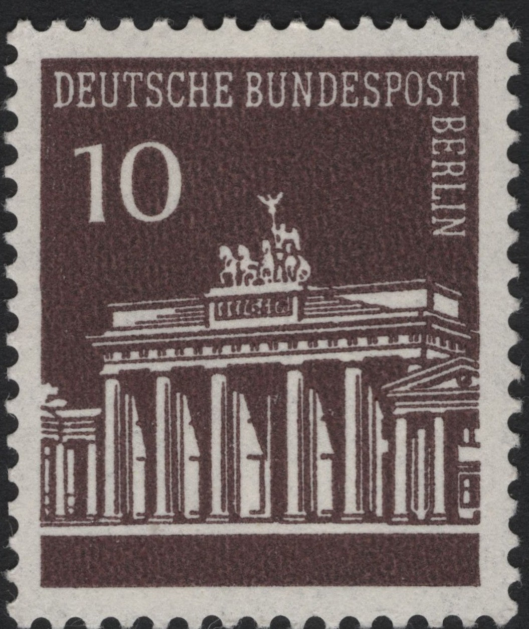 SCG7842 - Germany (Berlin) 1956 – Brandenburg Gate 10 Pfennig