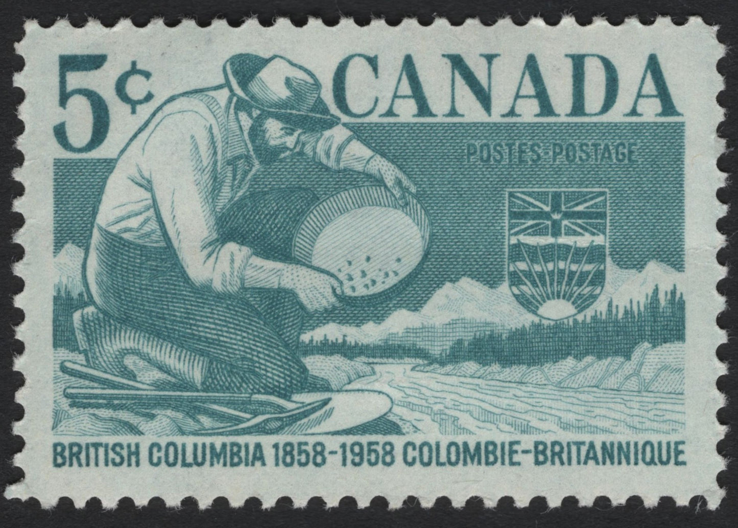 SCG7877 - Canada 1958 – Centenary of British Columbia Stamp