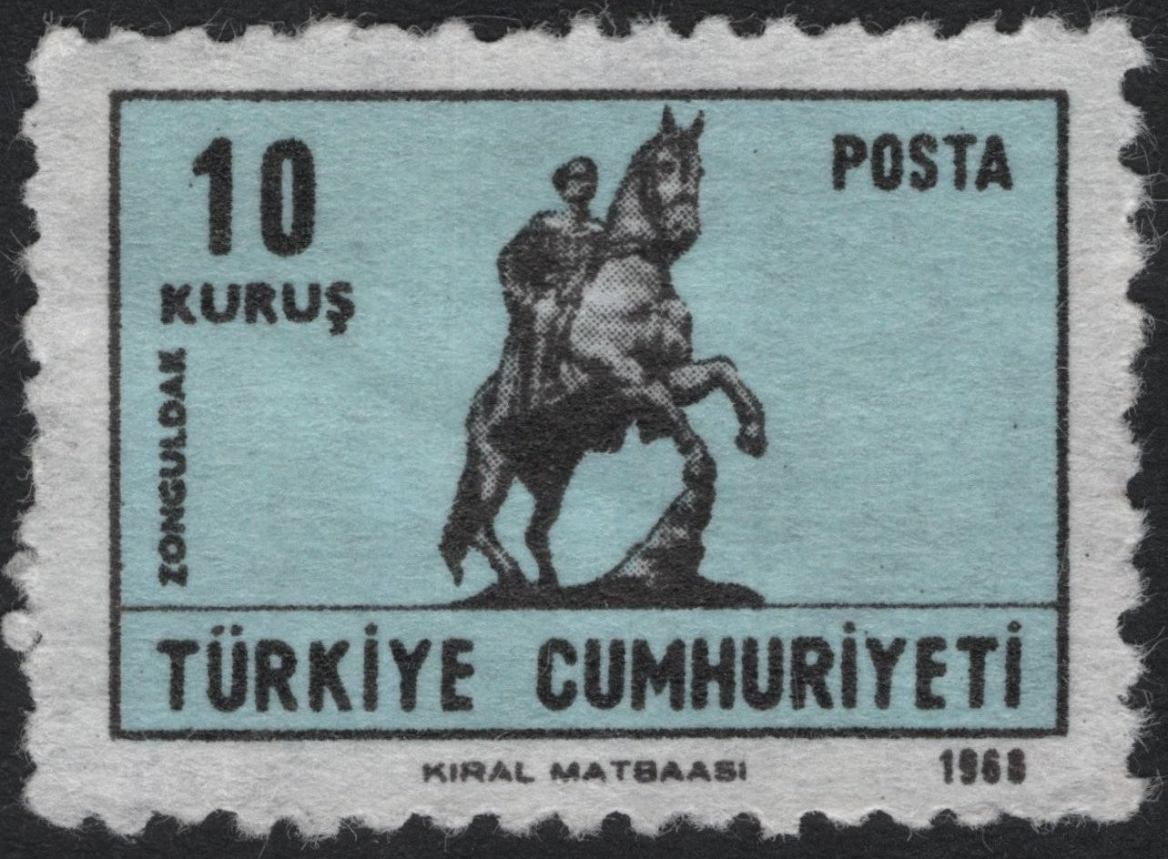 SCG7870 - Turkey 1968 – Zonguldak Equestrian Statue 10 Kuruş