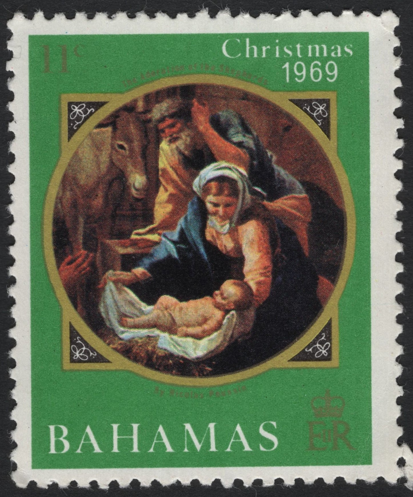 SCG7912 - Bahamas Christmas Stamp 1969 – “The Nativity”
