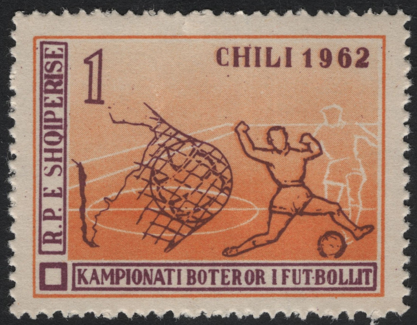 SCG7895 - Albania 1962 FIFA World Cup, Chile Issue