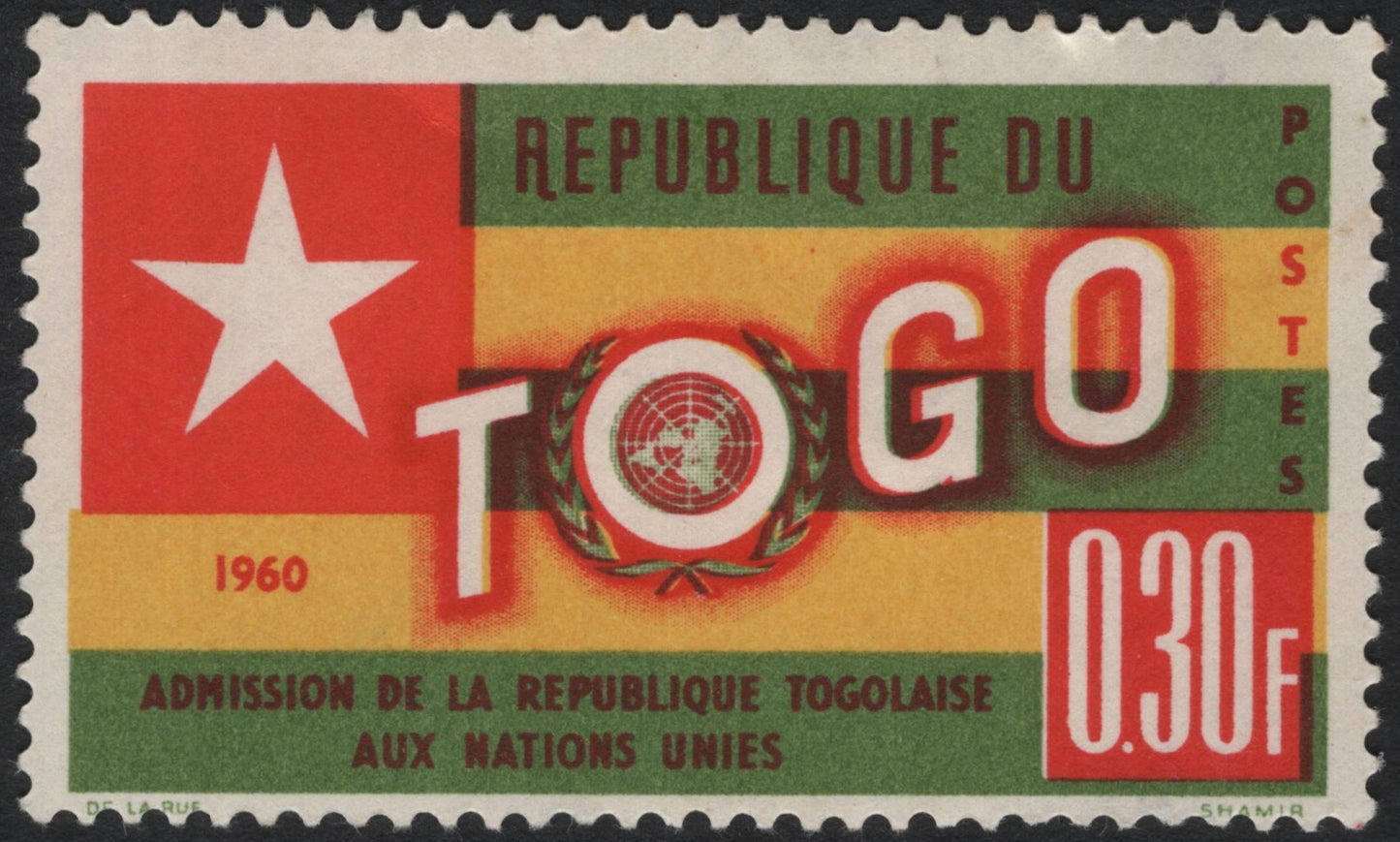SCG7897 - Togo 1960 – Admission to the United Nations