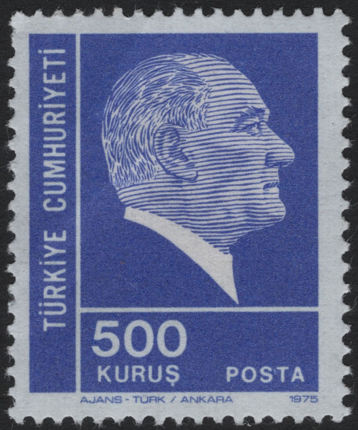 SCG7901 - Turkey 1975 – Mustafa Kemal Atatürk Definitive (500 Kurus)