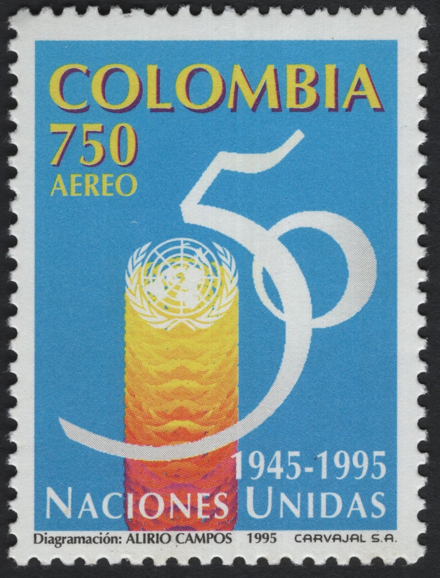 SCG8005 - Colombia 1995 – 50th Anniversary of the United Nations (Airmail Issue)
