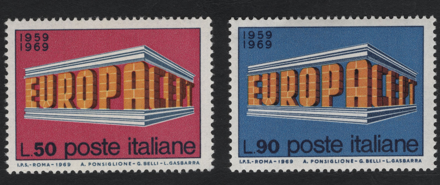 SCG8058 - Italy 1969 Europa CEPT 10th Anniversary Stamps