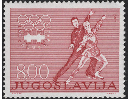 SCG8067 - Yugoslavia 1976 Winter Olympics – Innsbruck Games Commemorative Set
