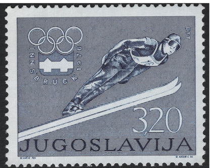 SCG8067 - Yugoslavia 1976 Winter Olympics – Innsbruck Games Commemorative Set