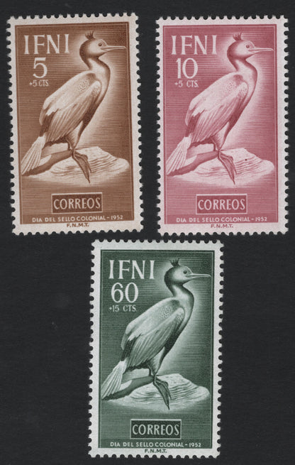 SCG8070 - Ifni 1952 Colonial Stamp Day – Crested Cormorant Series