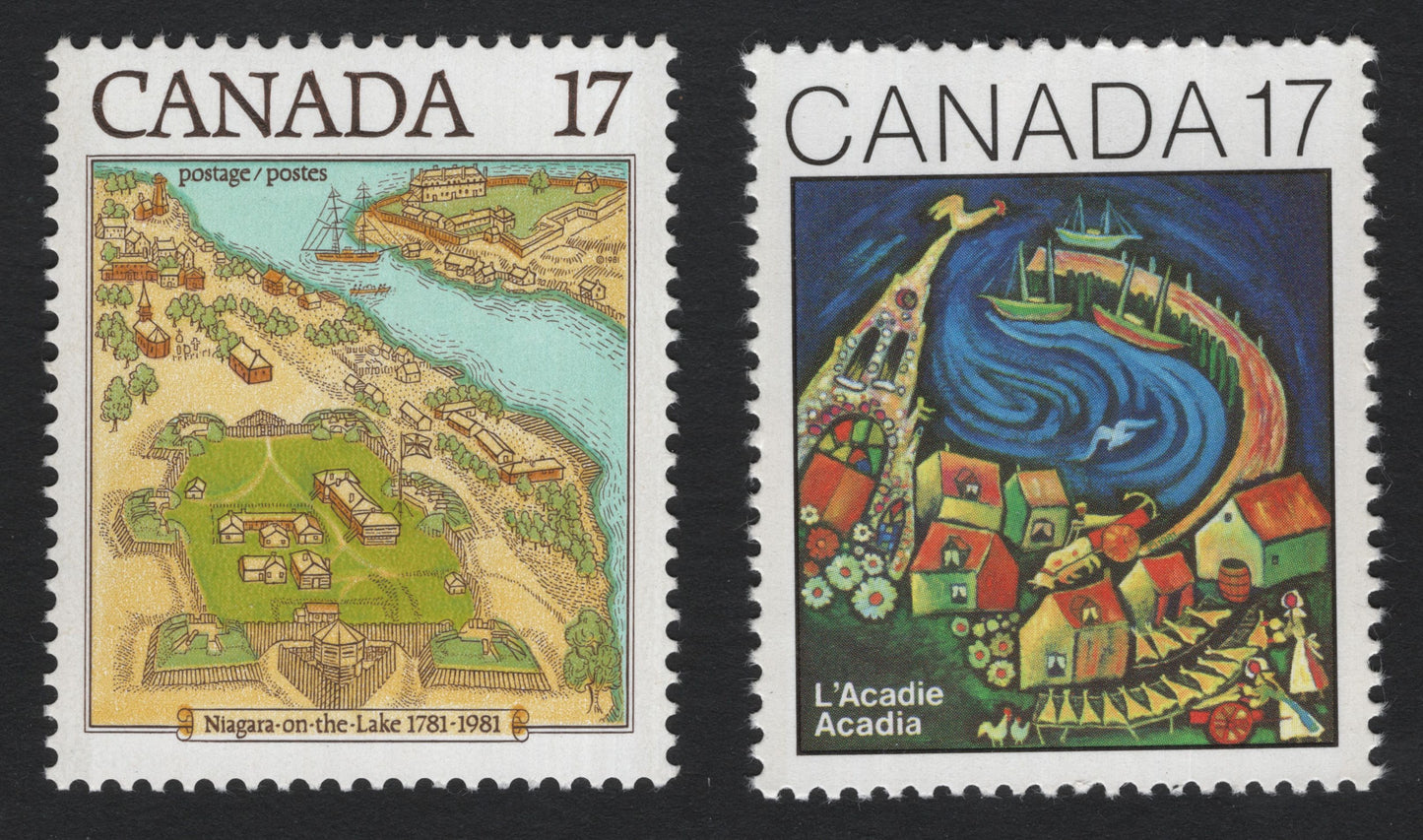 SCG8071 - Canada 1981 – Niagara-on-the-Lake Bicentennial & Acadian Heritage