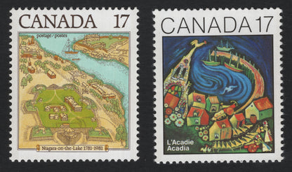 SCG8071 - Canada 1981 – Niagara-on-the-Lake Bicentennial & Acadian Heritage