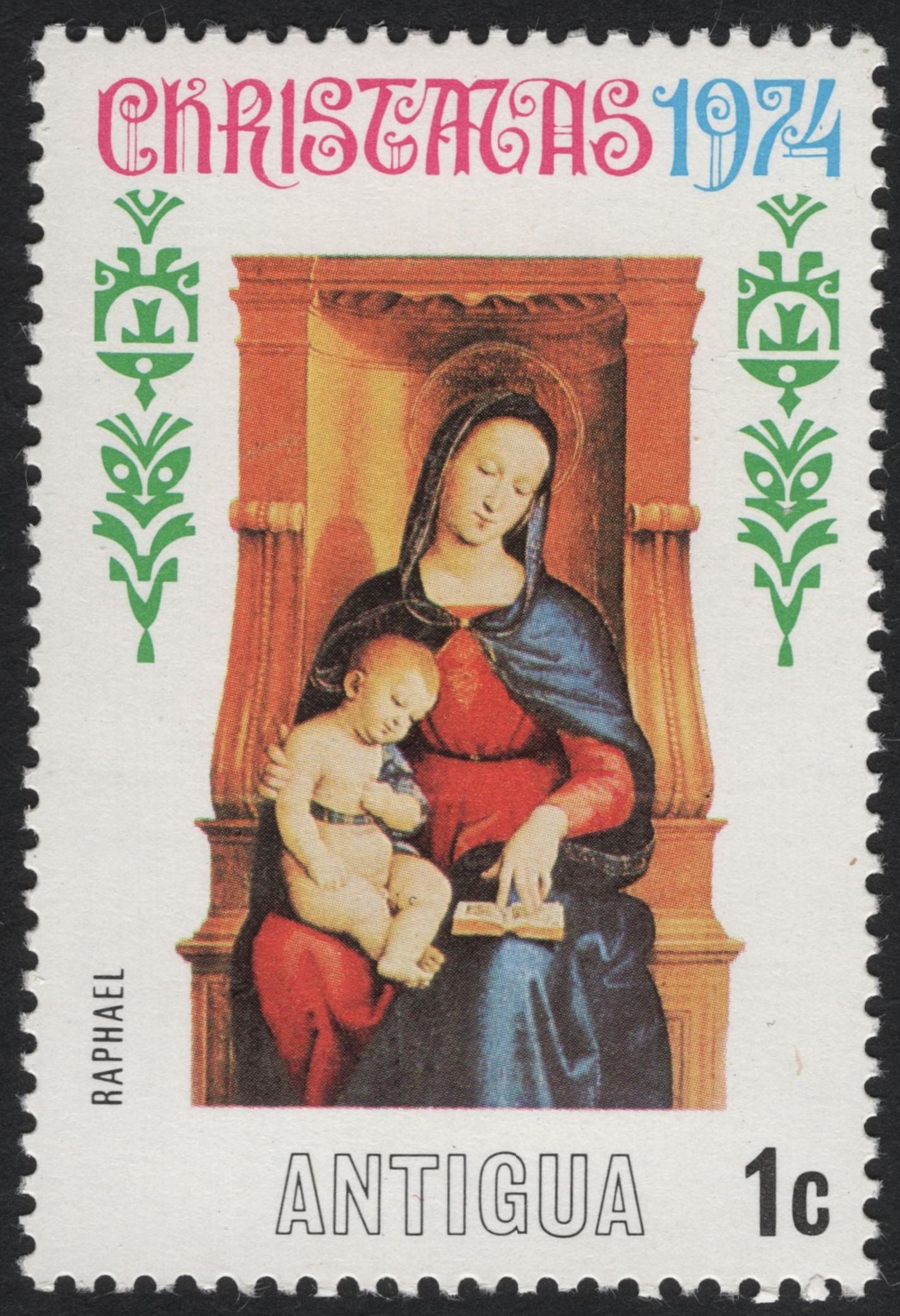 SCG8068 - Antigua 1974 Christmas – Renaissance Madonnas Set