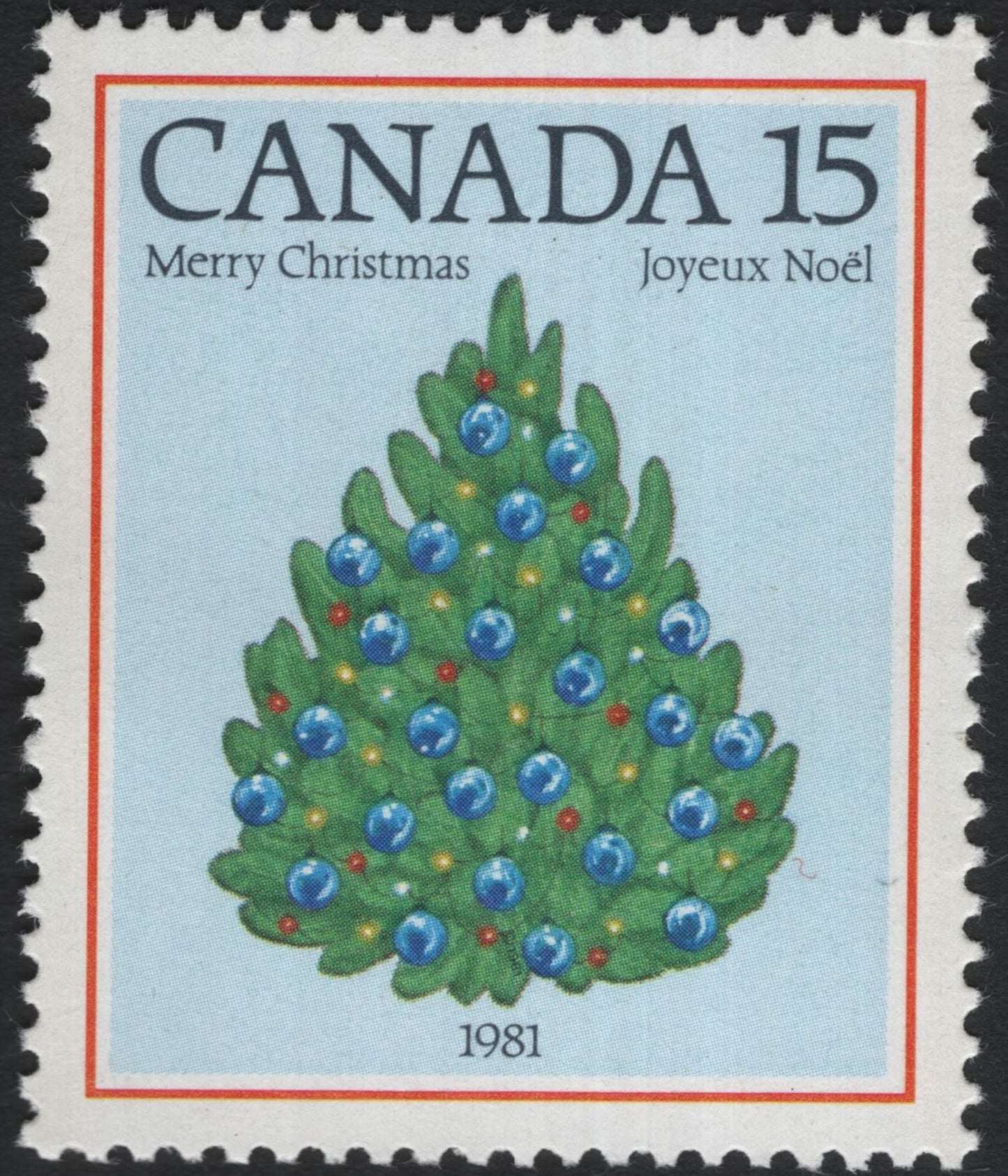 SCG6069 - Canada 1981 Christmas Trees — Centennial Design Pair