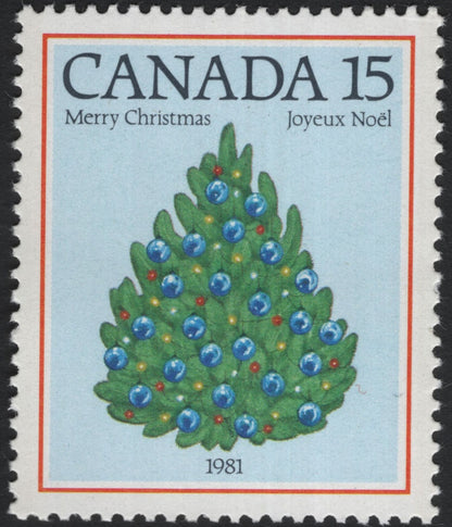 SCG6069 - Canada 1981 Christmas Trees — Centennial Design Pair