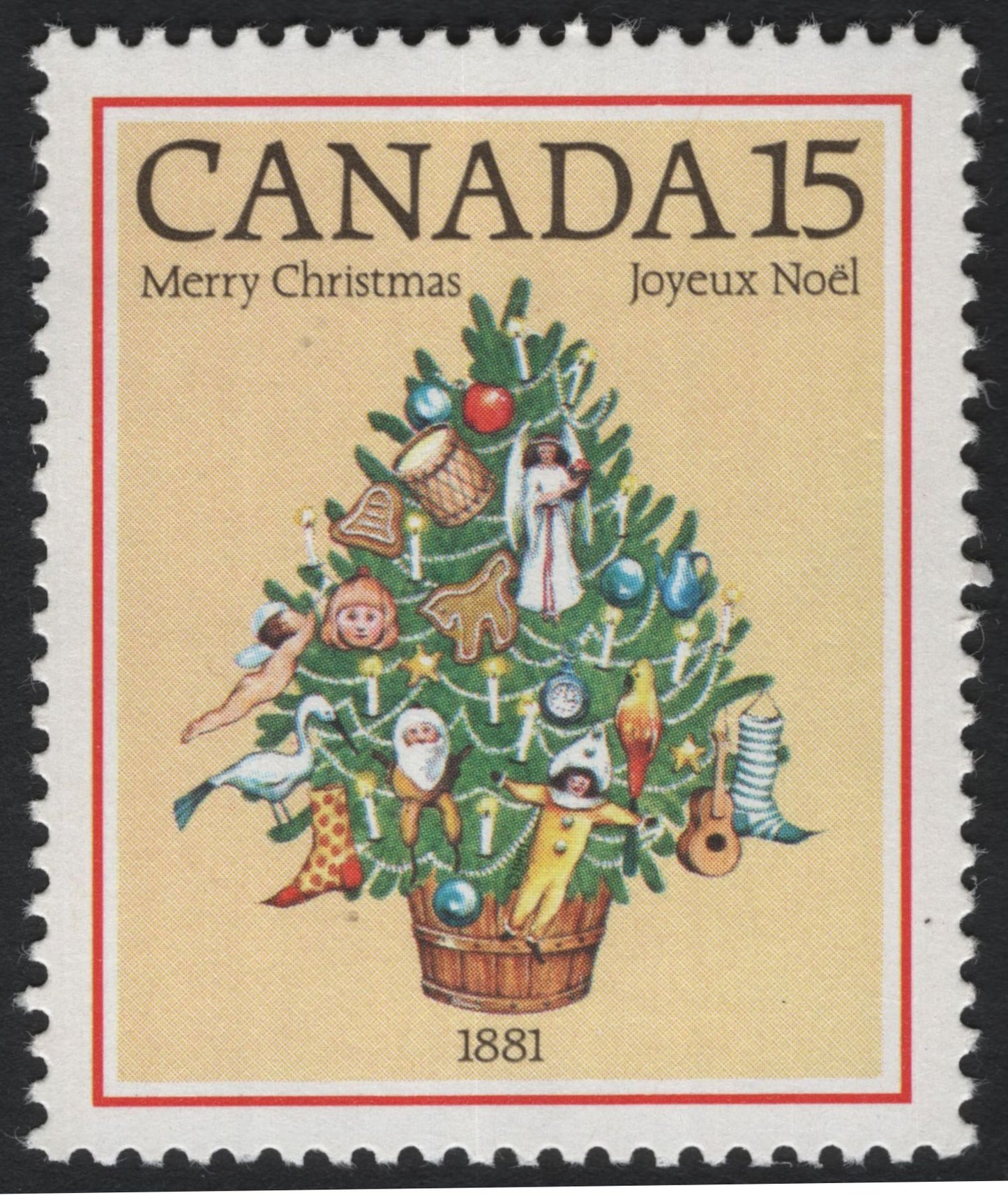 SCG6069 - Canada 1981 Christmas Trees — Centennial Design Pair