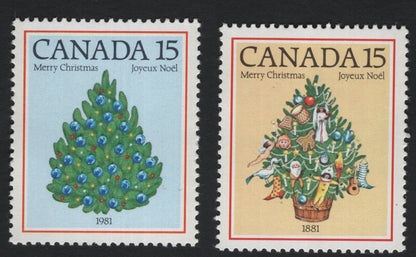SCG6069 - Canada 1981 Christmas Trees — Centennial Design Pair