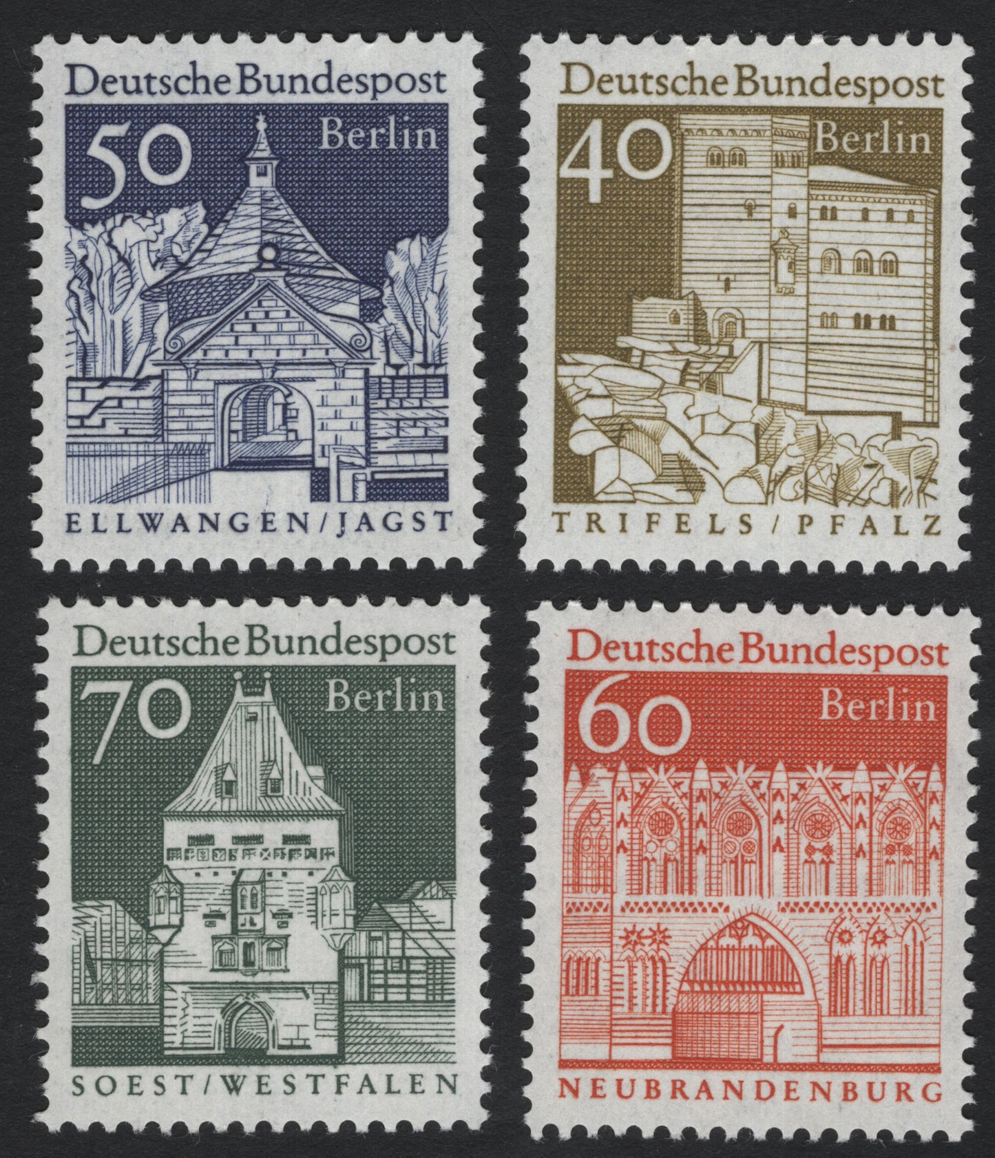 SCG8077 - Berlin Landmarks Definitive Series – Architectural Heritage of Germany (1960s Issues)