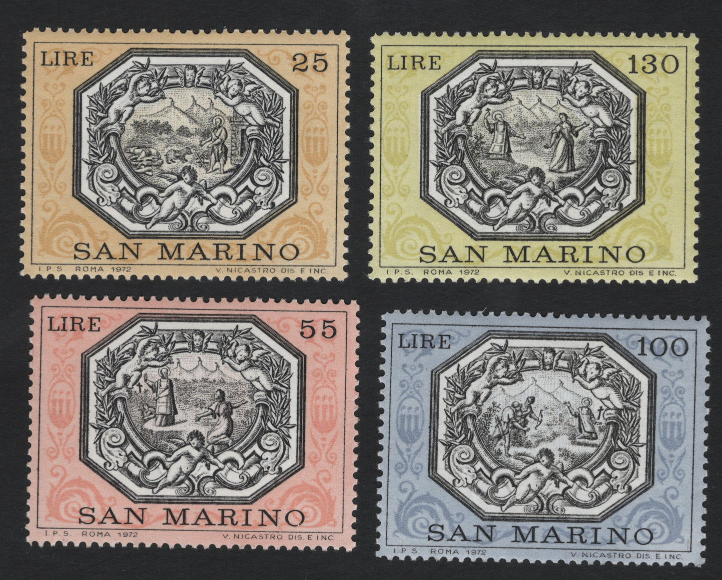 SCG8079 - San Marino 1972 – Allegorical Scenes Definitive Series