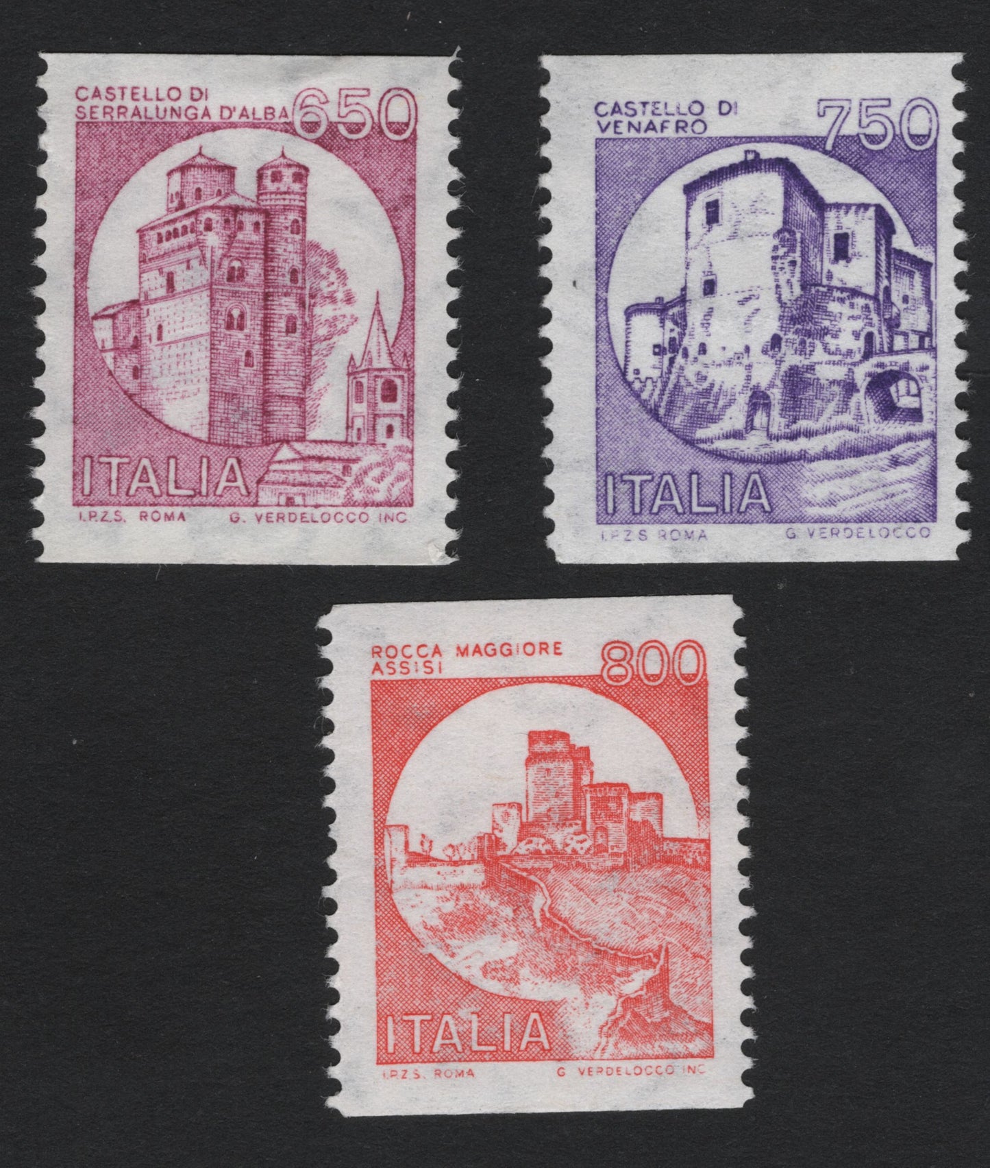 SCG8074 - Italy 650L, 750L, and 800L Castle Definitives – Serralunga d’Alba, Venafro, and Rocca Maggiore (Assisi)