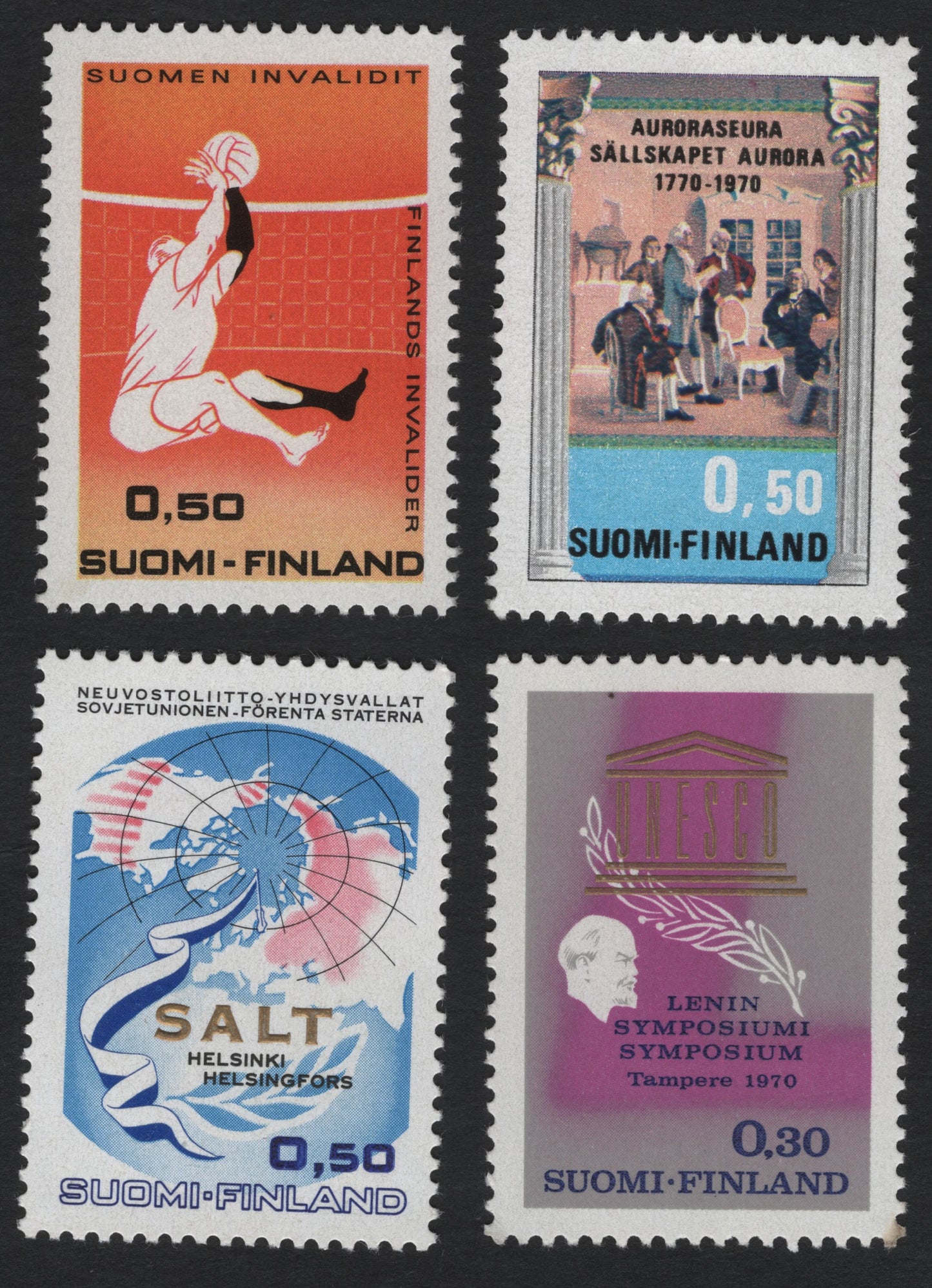 SCG8076 - 🇫🇮 Finland 1970 – Commemorative Issues (Set of 4)