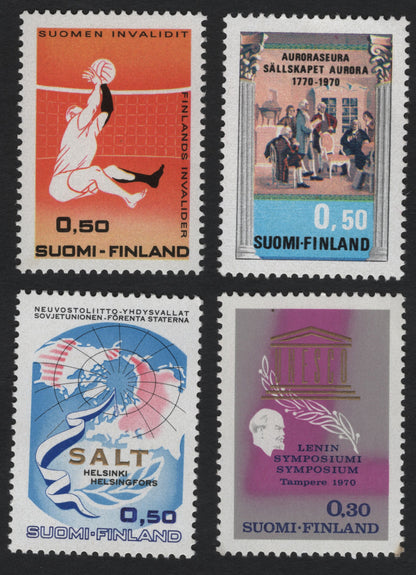 SCG8076 - 🇫🇮 Finland 1970 – Commemorative Issues (Set of 4)