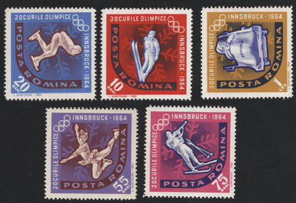 SCG8080 - Romania 1964 Winter Olympics – Innsbruck Games Commemorative Set