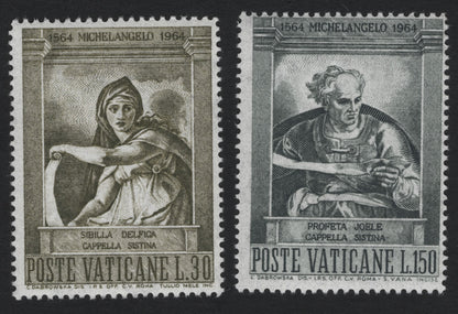 SCG8163 - Vatican City 1964 – Michelangelo Centenary: Sibyl and Prophet from the Sistine Chapel