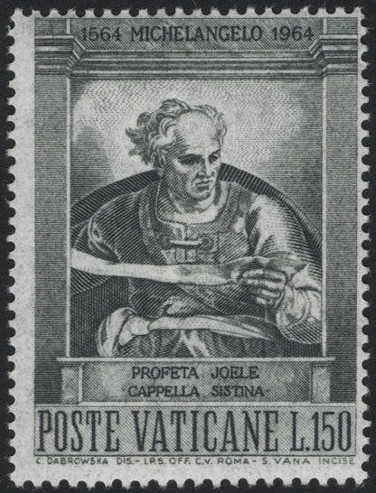 SCG8163 - Vatican City 1964 – Michelangelo Centenary: Sibyl and Prophet from the Sistine Chapel