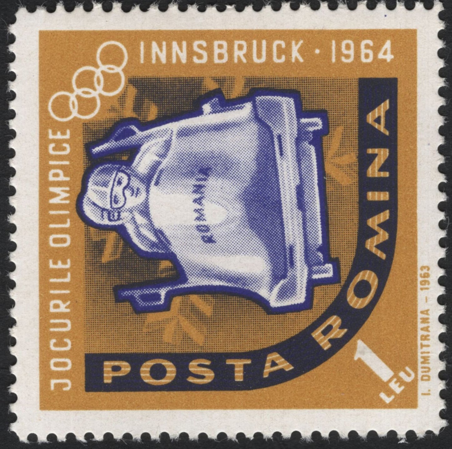 SCG8080 - Romania 1964 Winter Olympics – Innsbruck Games Commemorative Set