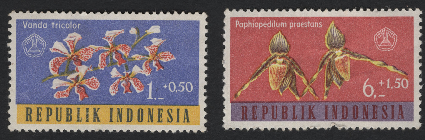 SCG8167 - Indonesia 1963 – Orchid Charity Stamps
