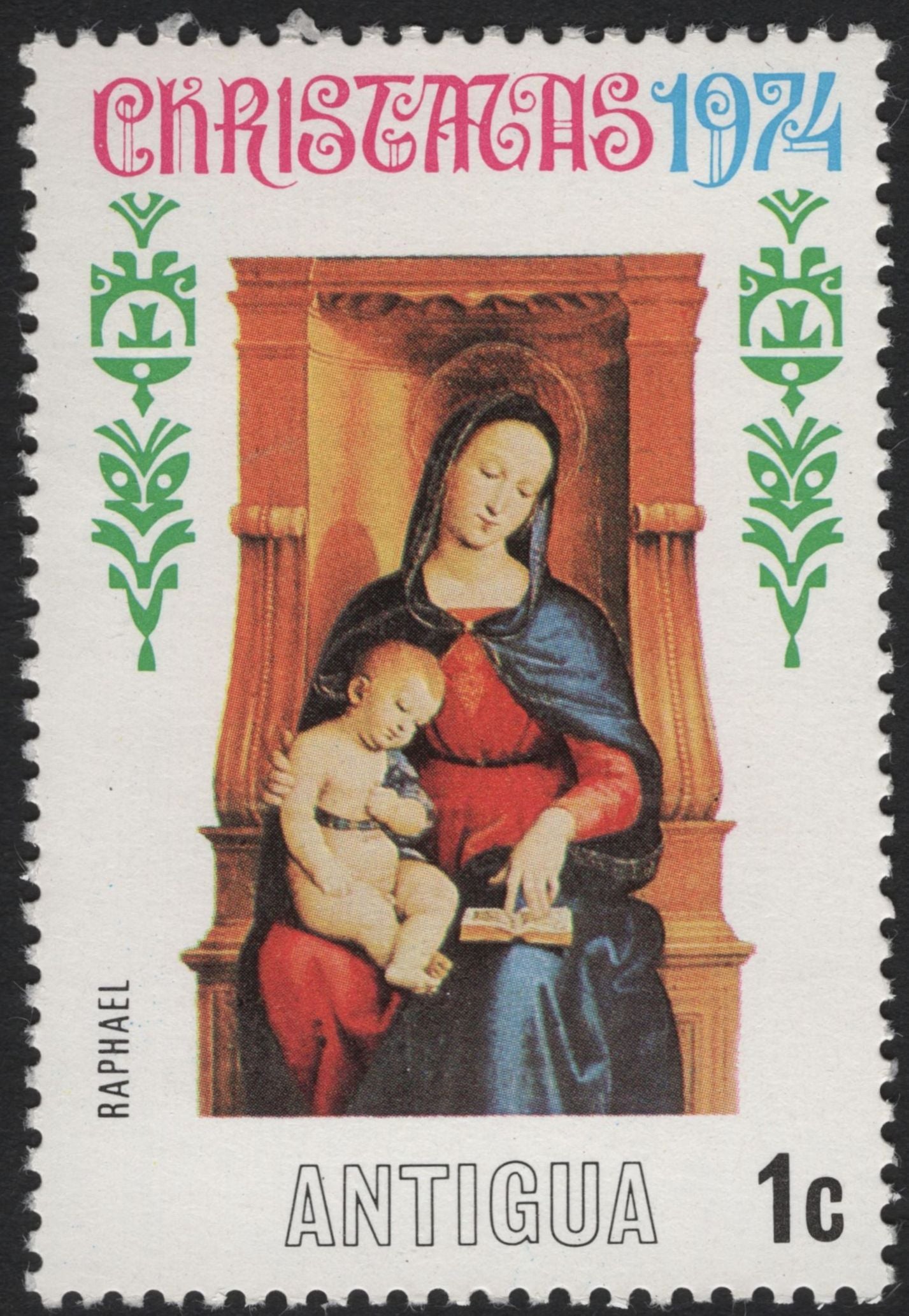SCG8168 - Antigua Christmas 1974 – Madonna and Child Paintings