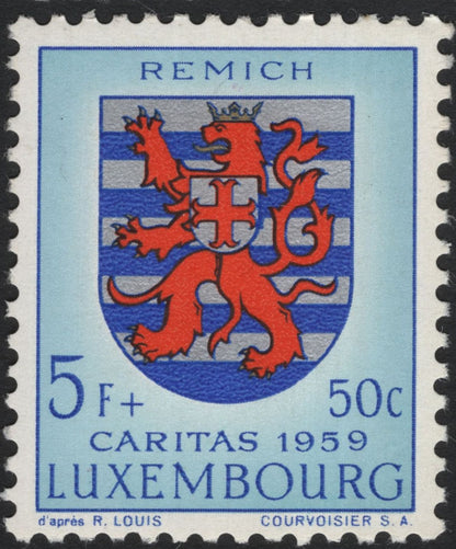 SCG8169 - Luxembourg 1959 Caritas Charity Stamps – Municipal Arms Series