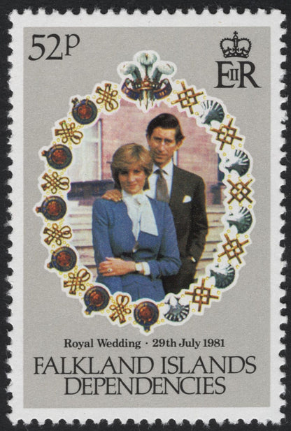 SCG8164 - Falkland Islands & Dependencies – Royal Wedding of Prince Charles and Lady Diana Spencer (1981)