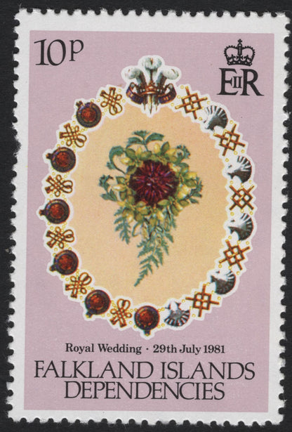 SCG8164 - Falkland Islands & Dependencies – Royal Wedding of Prince Charles and Lady Diana Spencer (1981)