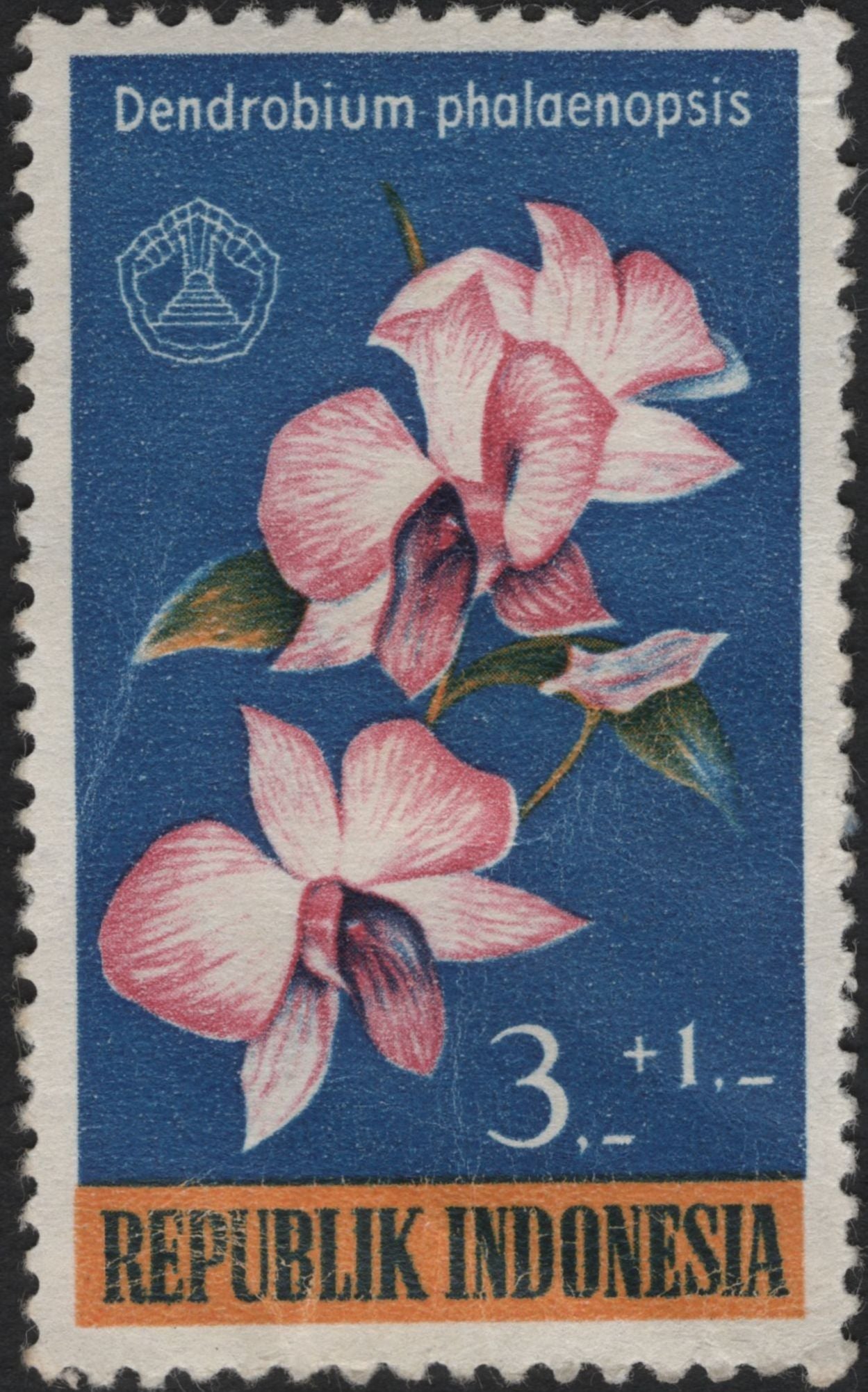 SCG8166 - Indonesia 1963 – Orchid Series: Dendrobium Phalaenopsis & Phalaenopsis Amabilis