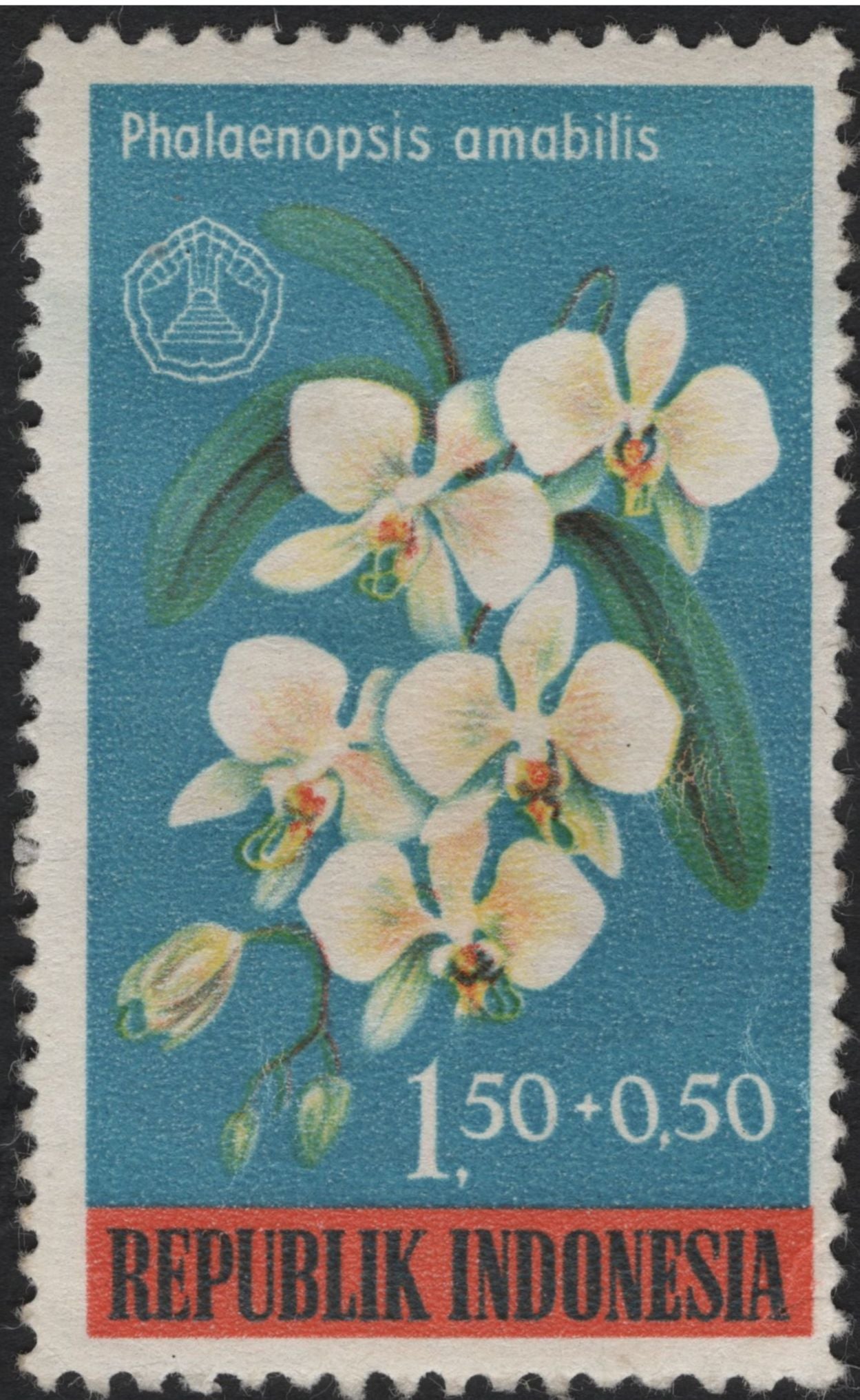 SCG8166 - Indonesia 1963 – Orchid Series: Dendrobium Phalaenopsis & Phalaenopsis Amabilis
