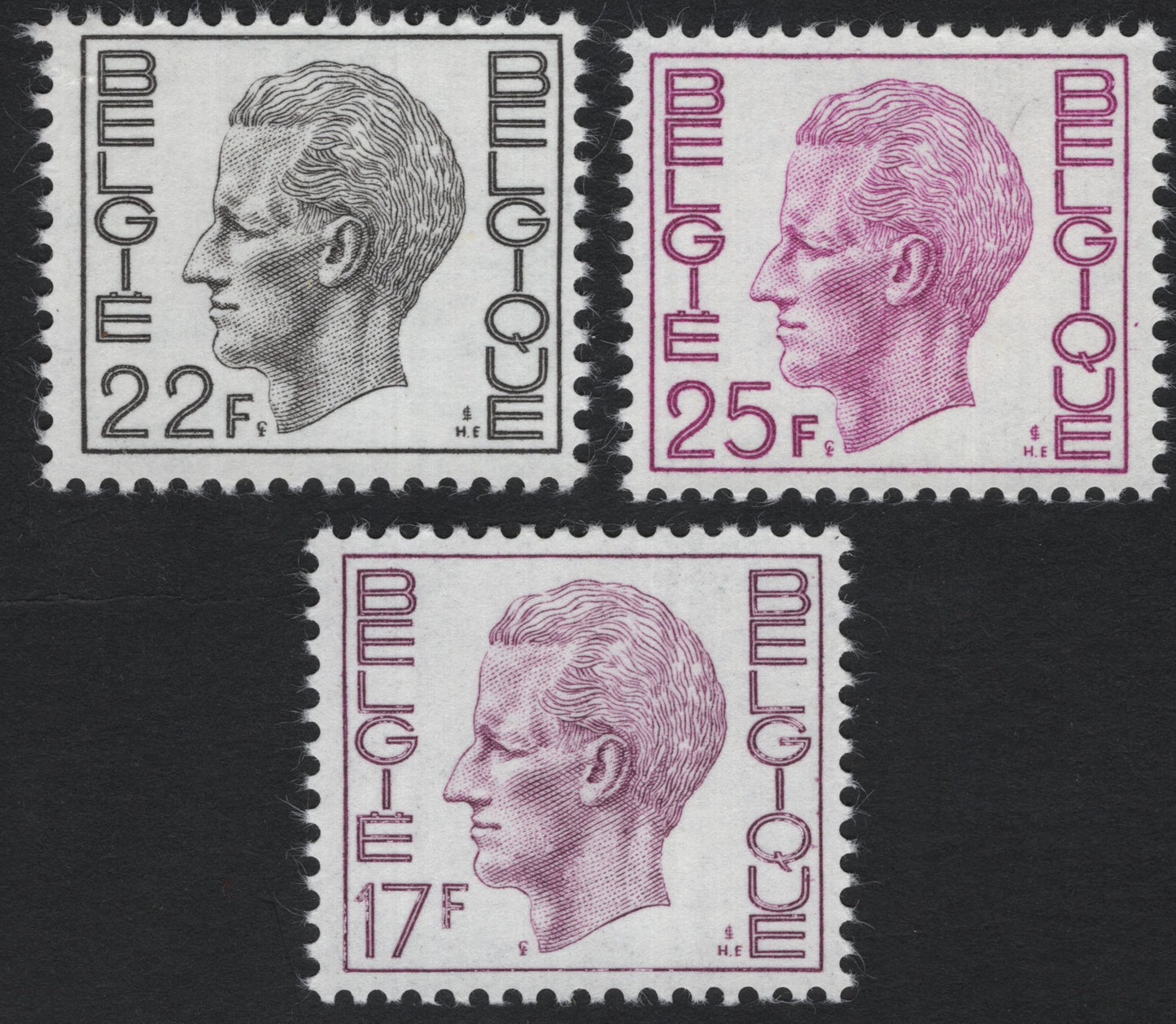 SCG8671 - Belgium Definitive Issue – King Baudouin Portrait (1970s)