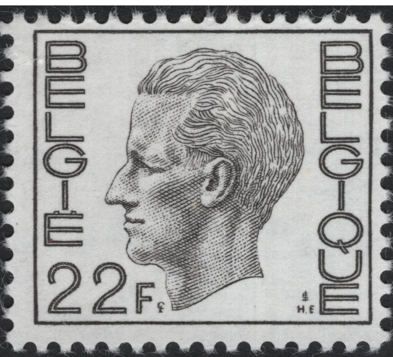 SCG8671 - Belgium Definitive Issue – King Baudouin Portrait (1970s)