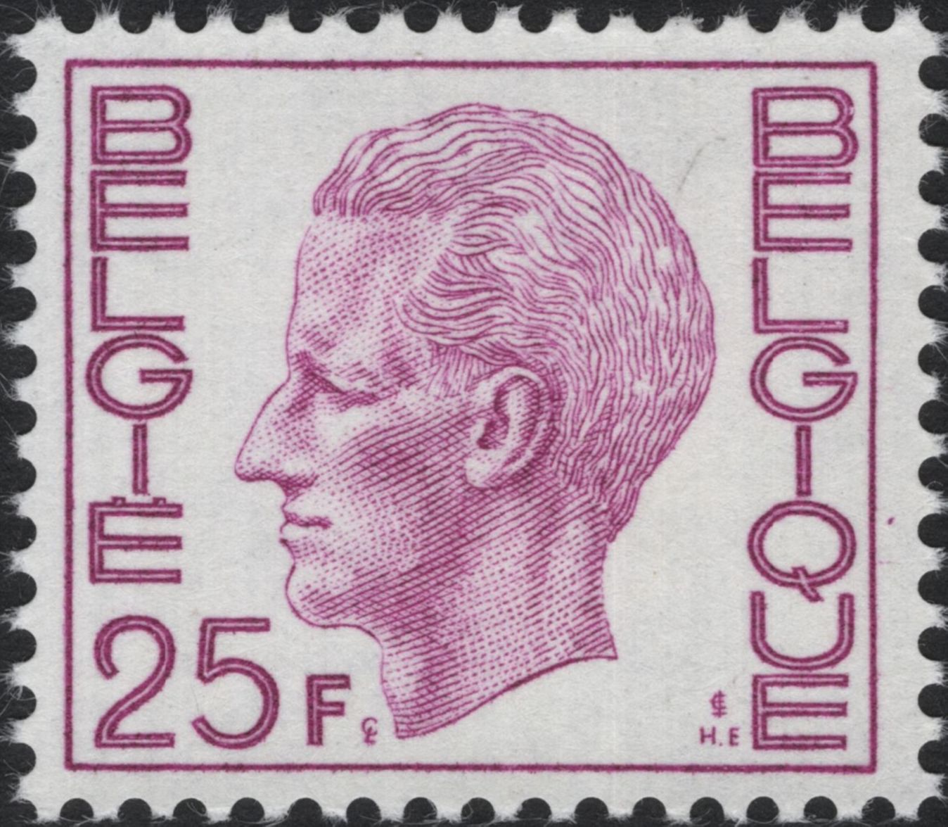 SCG8671 - Belgium Definitive Issue – King Baudouin Portrait (1970s)