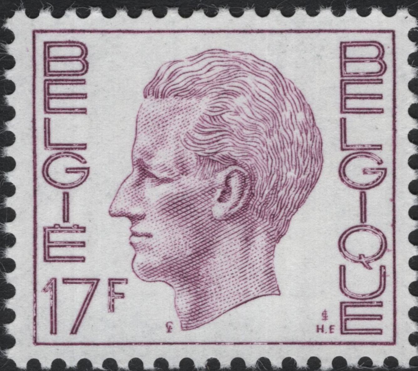 SCG8671 - Belgium Definitive Issue – King Baudouin Portrait (1970s)