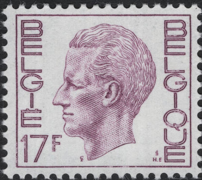 SCG8671 - Belgium Definitive Issue – King Baudouin Portrait (1970s)