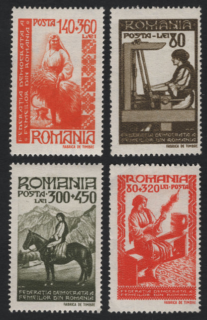 SCG8678 - Romania 1948 – Democratic Women’s Federation Charity Set