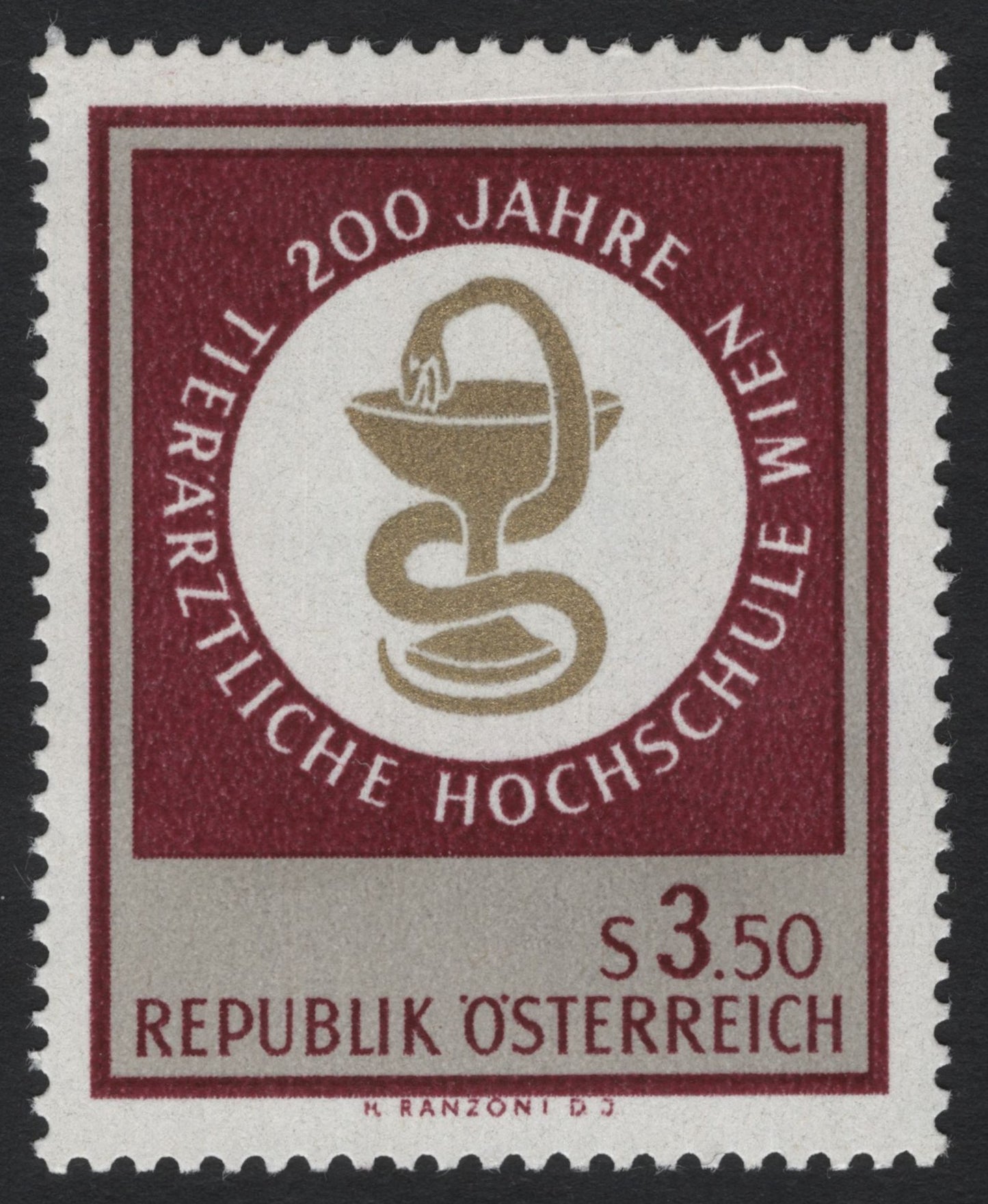 SCG7952 - Austria 1975 – 200 Years of the Veterinary University of Vienna