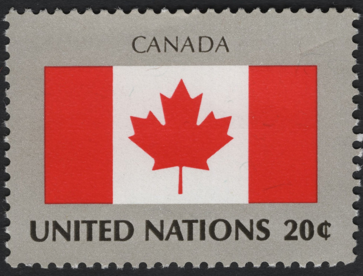 SCG7982 - United Nations 20¢ – Flag of Canada (Geneva Issue)
